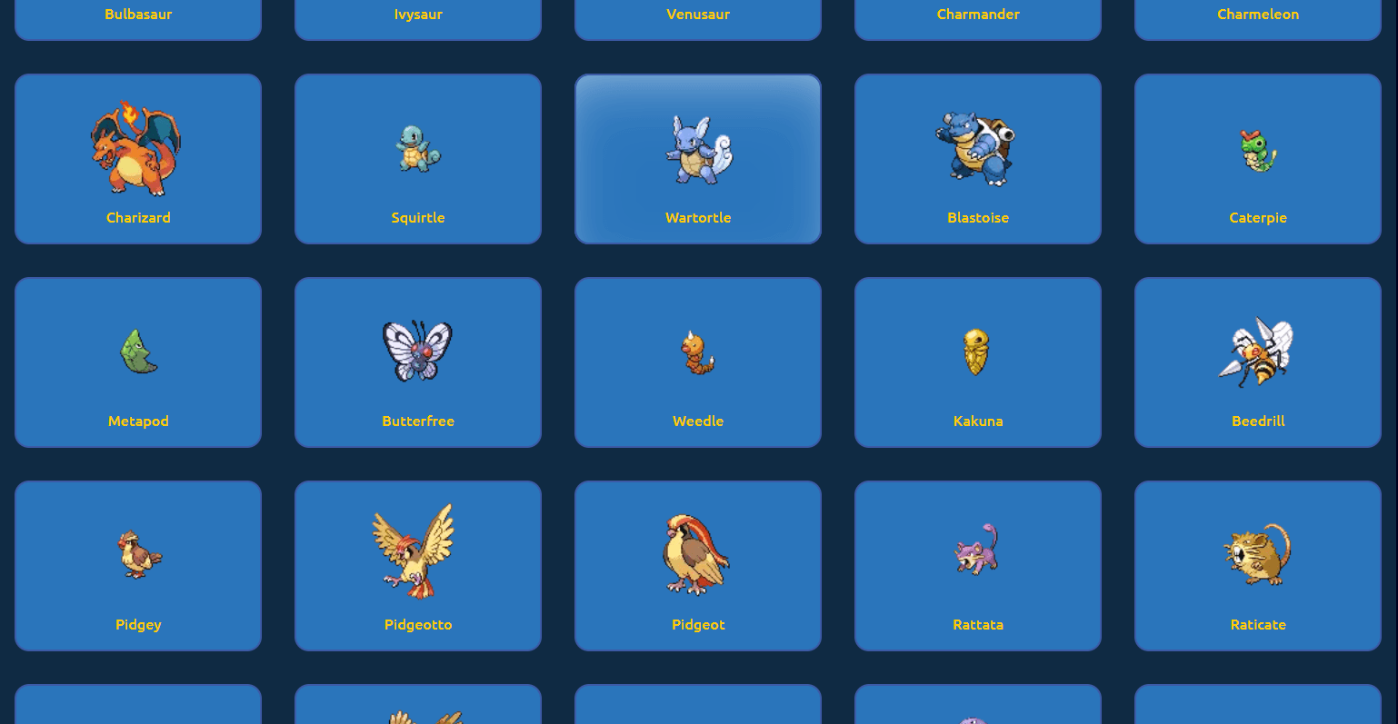 Pokemon Page